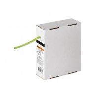 Термоусаживаемая трубка ТУТнг 6/3 желто-зеленая в коробке (10 м/упак)   SQ0518-0414  TDM