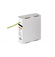 Термоусаживаемая трубка ТУТнг 6/3 желто-зеленая в коробке (10 м/упак)   SQ0518-0414  TDM