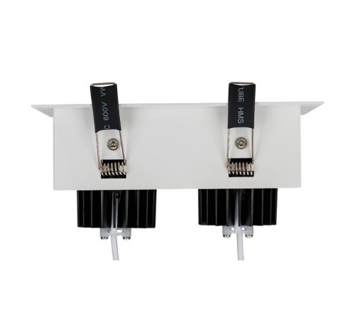 Светильник CL-KARDAN-S180x102-2x9W Warm (WH-BK, 38 deg)  024130  Arlight