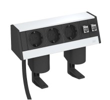 Укомплектованный настольный бокс DB (алюминий,серебристый) (DB-1B3 D3S2K)  6116942  OBO Bettermann