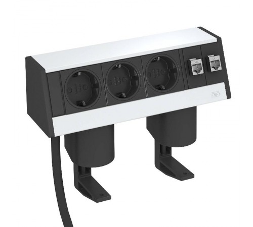 Укомплектованный настольный бокс DB (алюминий,серебристый) (DB-1B3 D3S2K)  6116942  OBO Bettermann