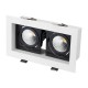 Светильник CL-KARDAN-S180x102-2x9W Warm (WH-BK, 38 deg)  024130  Arlight