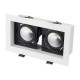Светильник CL-KARDAN-S180x102-2x9W Warm (WH-BK, 38 deg)  024130  Arlight