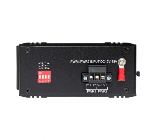 Промышленный неуправляемый коммутатор U-1GX/SFP-4GTP, 1 порт 1000Base-X SFP, 4 порта 10/100/1000Base-T(X) RJ45 c PoE, монтаж на динрейку TSX TSX-U-1G