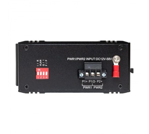 Промышленный неуправляемый коммутатор U-1GX/SFP-4GTP, 1 порт 1000Base-X SFP, 4 порта 10/100/1000Base-T(X) RJ45 c PoE, монтаж на динрейку TSX TSX-U-1G