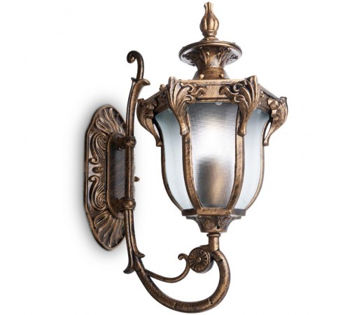 Светильник садово-парковый PL4041 60W 230V E27 270*175*410мм черное золото (на стену вверх)  11421  FERON