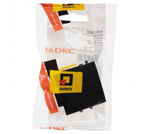 Вывод кабеля модульный "Avanti", "Черный квадрат", 2 модуля  4402982  DKC