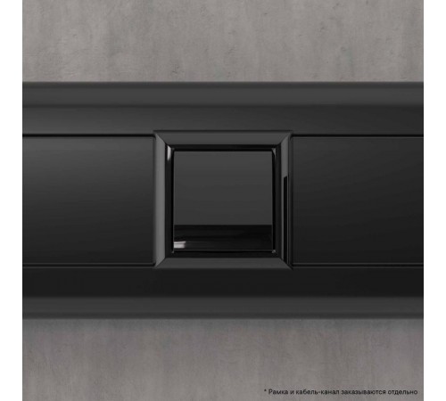 Вывод кабеля модульный "Avanti", "Черный квадрат", 2 модуля  4402982  DKC