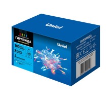 Гирлянда светодиодная   ULD-S0500-100/DTA MULTI IP20 CRYSTAL   5м. 100 диодов. мультиколор. шнур прозр.  UL-00003948  Uniel