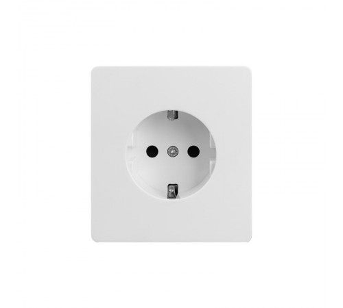 Розетка ROUND 1-ая с/з с/у, со шторками 16А перламутр  KR-78-0701-1  Kranz