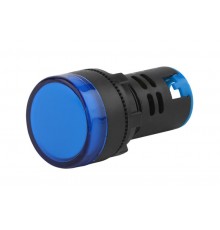 Лампа AD22DS(LED)матрица d22мм синий 24В AC/DC (10/1000/12000)  Б0045613  ЭРА