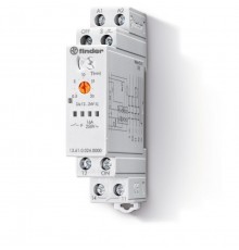 Модульное мультифункциональное электронные шаговое/моностабильное реле со сбросом; 1NO 16A; питание 230В АC  136182300000  Finder