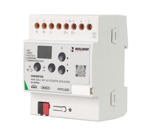 INTELLIGENT ARLIGHT Конвертер KNX-DALI-301-62-DT6/DT8-DIN (230V) (IARL, IP20 Пластик, 3 года)  037726  Arlight
