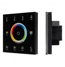 Панель Sens SMART-P67-MULTI Black (230V, 4 зоны, 2.4G)  028322  Arlight