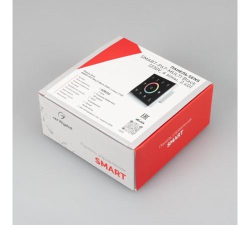 Панель Sens SMART-P67-MULTI Black (230V, 4 зоны, 2.4G)  028322  Arlight