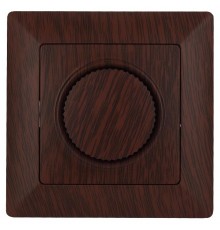 Светорегулятор Intro Solo 4-401-10 поворотный, 600Вт 230В, IP20, СУ, венге  Б0053711  Intro