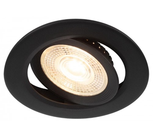 Светильник светодиодный встраиваемый  KL LED 25A-5 3K BK круглый поворотный черный 5Вт 3000К  Б0068164  ЭРА