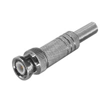 Разъем штекер BNC под пайку с пружиной металл (универсальный)  05-3075-4  PROconnect