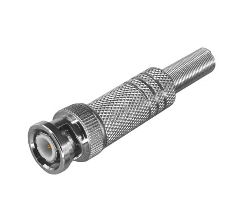 Разъем штекер BNC под пайку с пружиной металл (универсальный)  05-3075-4  PROconnect