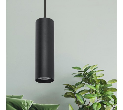 Светильник подвесной подсветка PL1 COB- 10 BK 300 LED COB, 10W, D80*300мм, черный  Б0041505  ЭРА