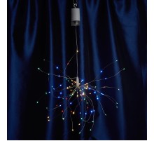 Гирлянда украшение Фейерверк 100 LED 0.3м, мульти, батарейки 4*АА, IP20, CL595  41656  FERON