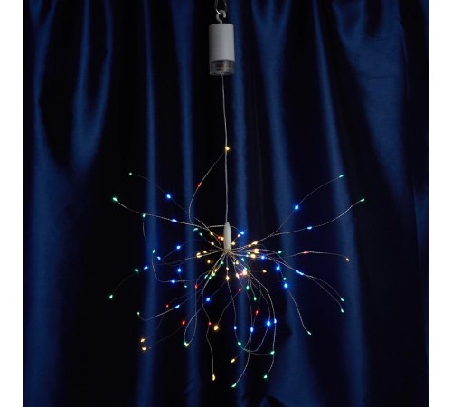 Гирлянда украшение Фейерверк 100 LED 0.3м, мульти, батарейки 4*АА, IP20, CL595  41656  FERON