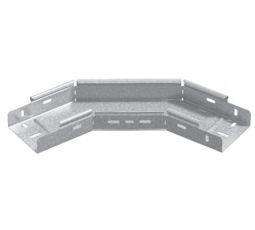 Поворот горизонтальный регулируемый 400х80, толщ. 1,0 мм, гор. цинк, 342048  ПГР-400х80-1,0-ГЦ   Ostec