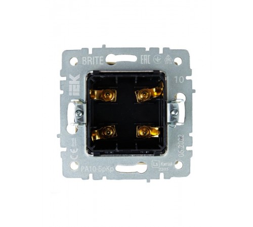 BRITE АудиоРозетка 4-местная РА10-БрКр бежевый  BR-S40-K10  IEK