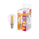 Лампа светодиодная филаментная LED STAR Classic P 5W, прозрачная колба, Е14 LSCLP60 CL 5W/827 230V FILE1410X1RU  4058075212459  Osram