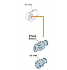 Цилиндр замка с двойной бородкой 3мм  EV1039  ABB