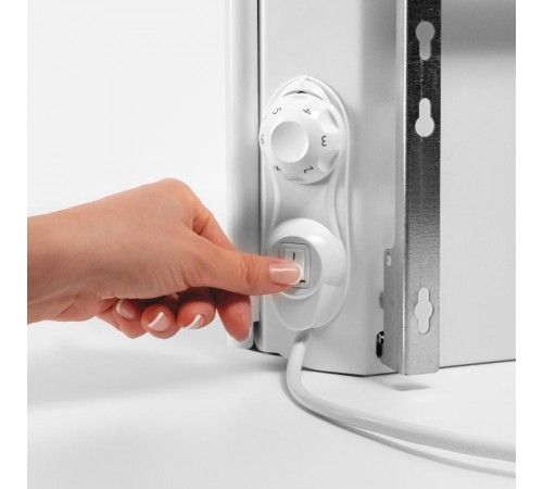 Конвектор с механическим термостатом - Lamken -мощность 750Вт с вертикальной решеткой и кабелем 1,8м - белый  230503  Legrand