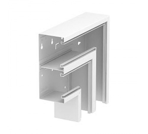 Плоский угол кабельного канала Rapid 80 90x210 мм (сталь,светло-серый) (GS-DFF90210LGR)  6278532  OBO Bettermann