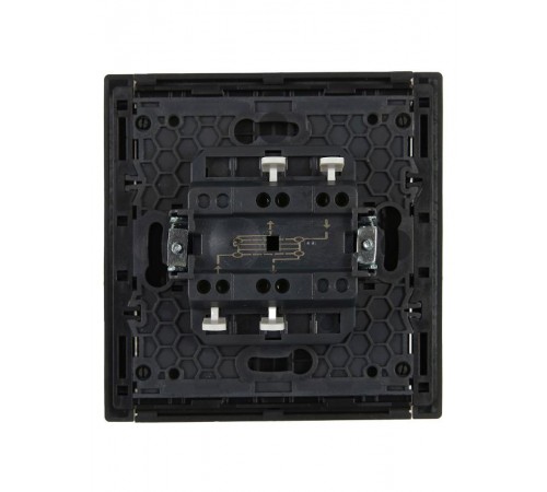 FORTE&PIANO Выключатель 1-клавишный перекрестный 10А FP312 серый  FP-V13-0-10-1-K03  IEK