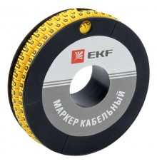 Маркер-кабельный 4,0кв.мм "B" (500шт.) (ЕС-2) EKF PROxima  plc-KM-4-B  EKF