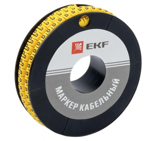 Маркер-кабельный 4,0кв.мм "B" (500шт.) (ЕС-2) EKF PROxima  plc-KM-4-B  EKF