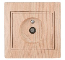 1-301-11 Intro Розетка TV одиночная, IP20, СУ, Plano, сосна  Б0030081  Intro