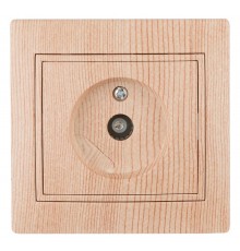 1-301-11 Intro Розетка TV одиночная, IP20, СУ, Plano, сосна  Б0030081  Intro