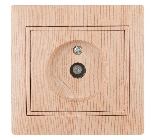 1-301-11 Intro Розетка TV одиночная, IP20, СУ, Plano, сосна  Б0030081  Intro