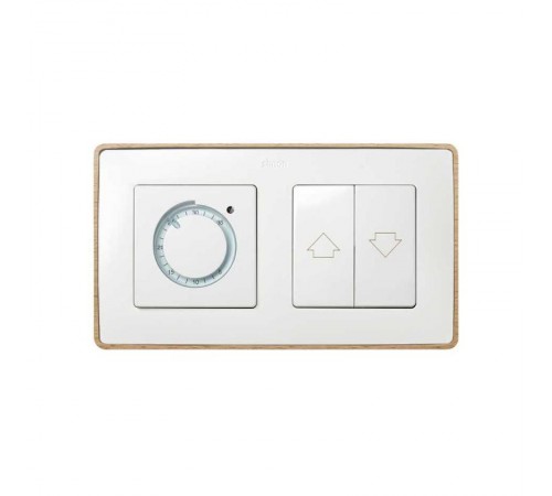 Simon 82 Рамка декоративная, 2 поста, Select, S82 Detail, белый-дерево (Бук)  8201620-270  Simon