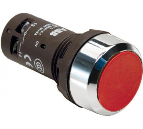 Кнопка CP1-30R-11 красная без фиксации 1НО+1HЗ  1SFA619100R3071  ABB