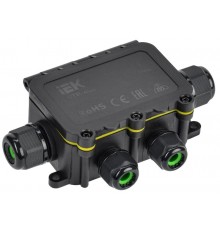 Коробка распределительная герметичная WTP-405 6 вводов( 2- M20 и 4--M16)  IP68 95x131x37мм 6 клемм до 6 мм.кв.   UWB10-X-450-41-06-68  IEK