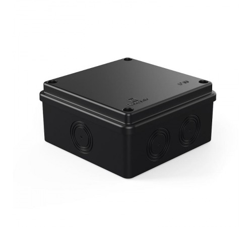 Коробка распределительная 40-0301-9005 безгалогенная (HF) черная 100х100х50 без гермовводов (60шт/кор)  40-0301-9005  Промрукав