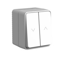 AtlasDesign Profi54 Серый О/У Выключатель 2-клавишный для жалюзи, 2х сх.4  ATN543019  SE