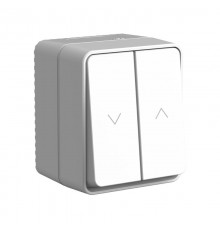 AtlasDesign Profi54 Серый О/У Выключатель 2-клавишный для жалюзи, 2х сх.4  ATN543019  SE