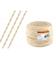 Ретро провод "Эко" 2х2,5 витой ГОСТ бежевый (20м)  SQ2801-0212  TDM