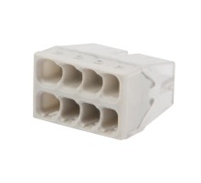 Клемма 8-проводная 0.5-2.5мм2 одножильный СМК (аналог Wago 2273-208) прозрачная  07-3215  Rexant