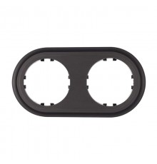 Рамка 2-постовая круглая (бронза) Vintage-Classic  889237-1  Ecoplast