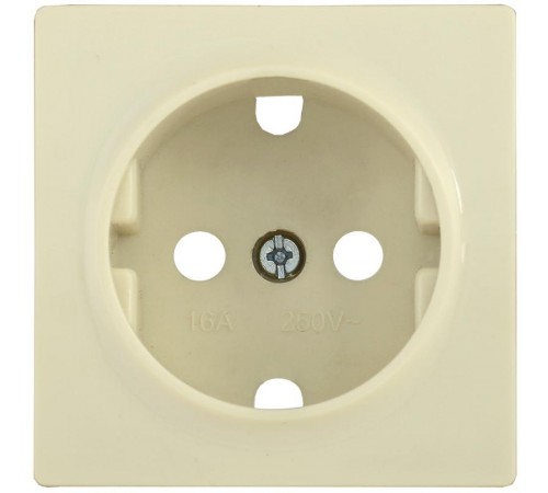 НР-1-1-БК Накладка розетка с з/к BOLERO кремовый  ENB11-R-K33  IEK