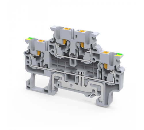 Клемма заземляющая push-in OptiClip CPDLG-2,5-2L-PE-I-(0,2-2,5)-PEN  331865  КЭАЗ