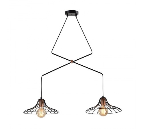 Светильник подвесной (подвес) Moonlight 5150-203 2 х Е27 40Вт лофт - кантри потолочный  Б0054975  Rivoli